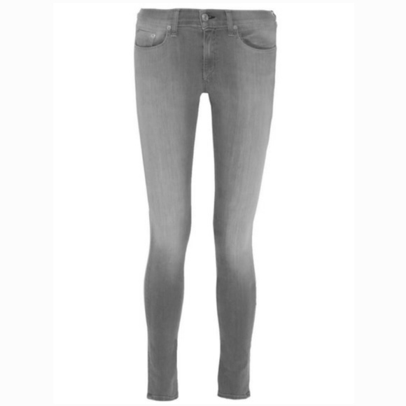 Rag & Bone Mid-Rise Faded Skinny Jeans - Picture 1 of 4